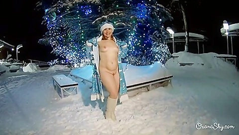Oxana Shy - Public Flashing In Winter Park And Motel Naughtiness - Teaser