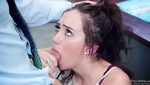 Gets Fucked From Behind After Sucking Professors Cock With Lily Jordan And James Deen