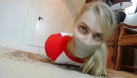 Skinny Blonde Minx - Kinky Bondage Fetish Video